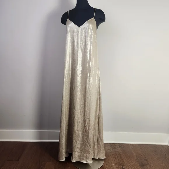 Amsale | Dresses | Nwt Nouveau Amsale Metallic Maxi Dress | Poshmark